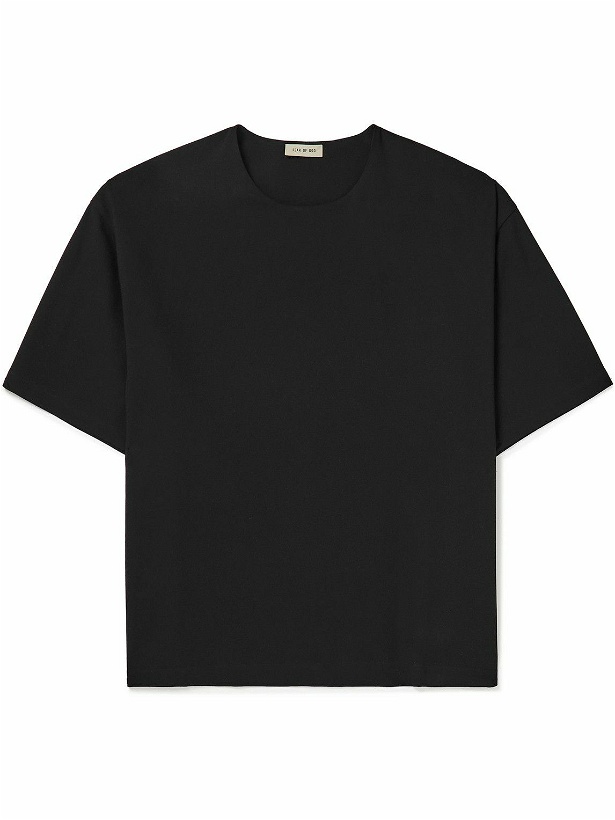 Photo: Fear of God - Eternal Oversized Wool-Blend Crepe T-Shirt - Black