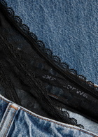 Alexanderwang.t Underwear-effect Straight-leg Jeans Blue