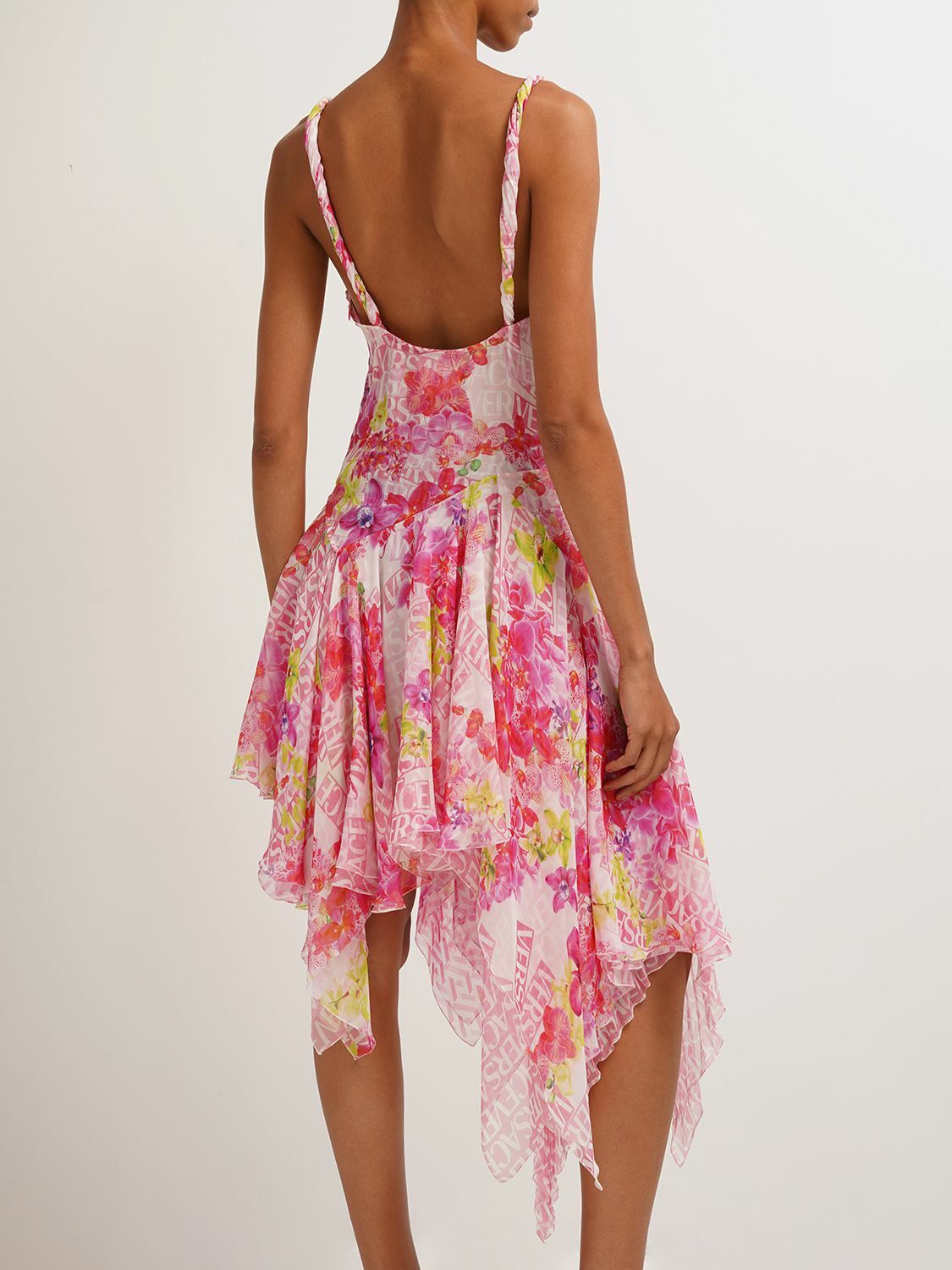 【送料&関税込】Versace Orchid Logo Dress Versace Orchid Logo Dress | italist