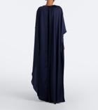 Simkhai Izel asymmetric caped satin gown