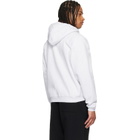 Dime Gray Cursive Small Logo Zip Hoodie