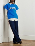 Wales Bonner - Howard Appliquéd Wool Sweater Vest - Blue