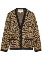 Valentino Garavani Leopard-print Wool Cardigan Multicoloured 1