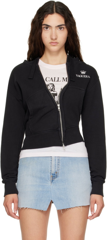 Photo: VAQUERA Black Twisted Zip Hoodie