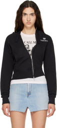 VAQUERA Black Twisted Zip Hoodie