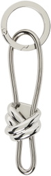 Bottega Veneta Silver Andiamo Keychain