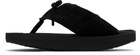 ABRA SSENSE Exclusive Black Platform Flip-Flops
