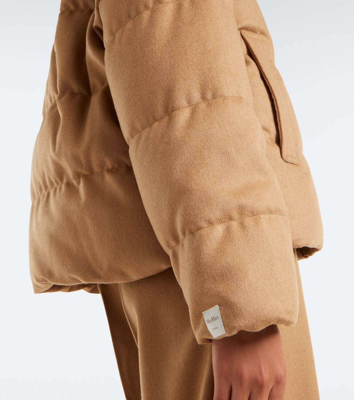 Max Mara Reversible camel hair down jacket
