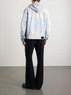 AMIRI - Embellished Distressed Denim Jacket - Blue