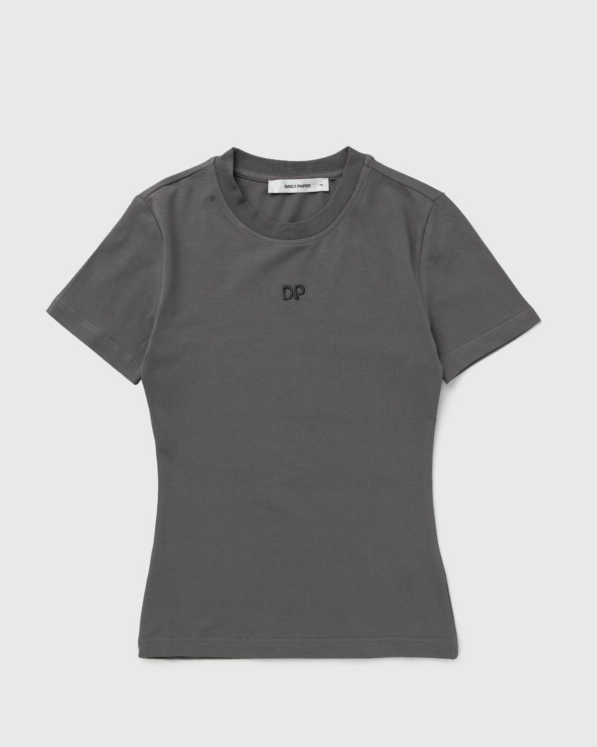 Daily Paper Unit Emb Fitted Tee Grey Shortsleeves