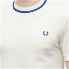 Fred Perry Authentic Men's Crew Neck Pique T-Shirt in Ecru