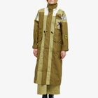 66° North Women's x GANNI Kria Long Coat in Marine Olive
