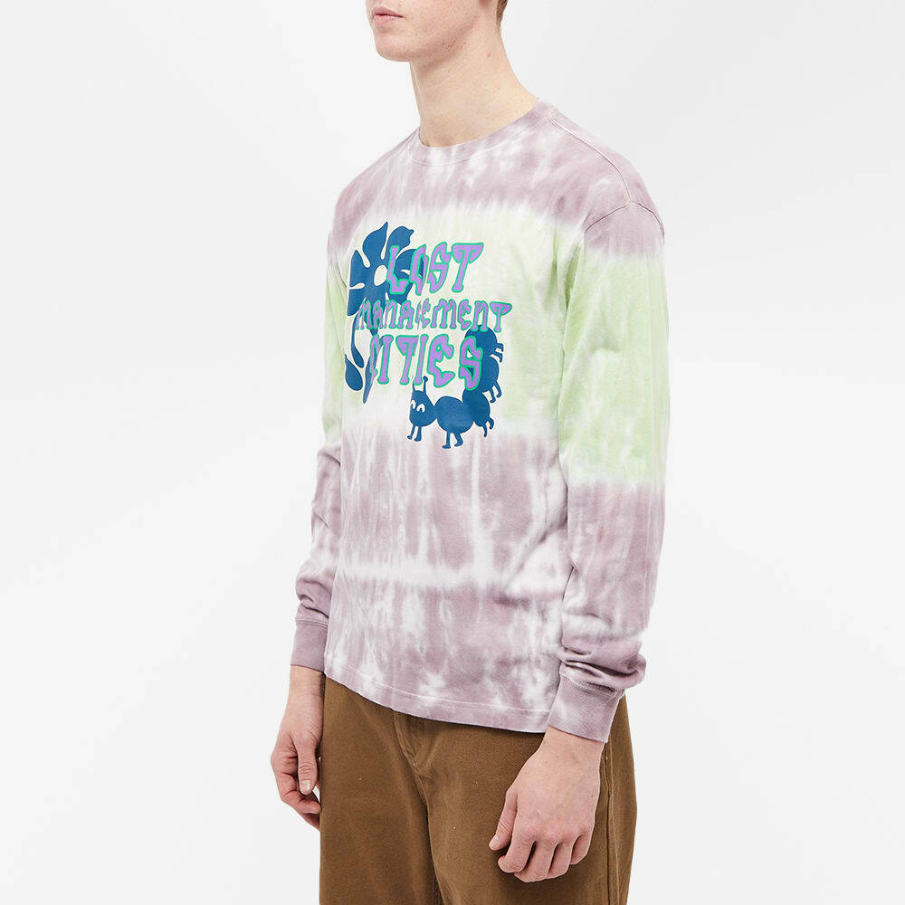 ★LMC★ LMC STRIPE TIE DYE LONG SLV TEE light brown 0LM22FLS LMC Men's Long Sleeve Stripe Tie Dye T-Shirt in Light Brown LMC