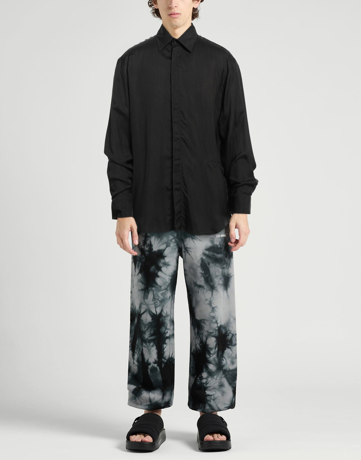 Msgm Mens Shirt in Black