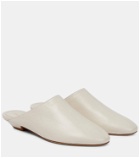 Khaite Otto leather slippers