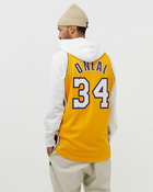 Mitchell & Ness Nba Authentic Jersey La Lakers 2001 02 Shaquille O'neal #34 Yellow - Mens - Jerseys