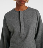 Victoria Beckham Wool and cashmere Henley shirt