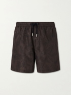 Mr P. - Straight-Leg Floral-Print Swim Shorts - Brown