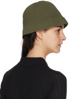 Dion Lee Khaki Crochet Beach Hat
