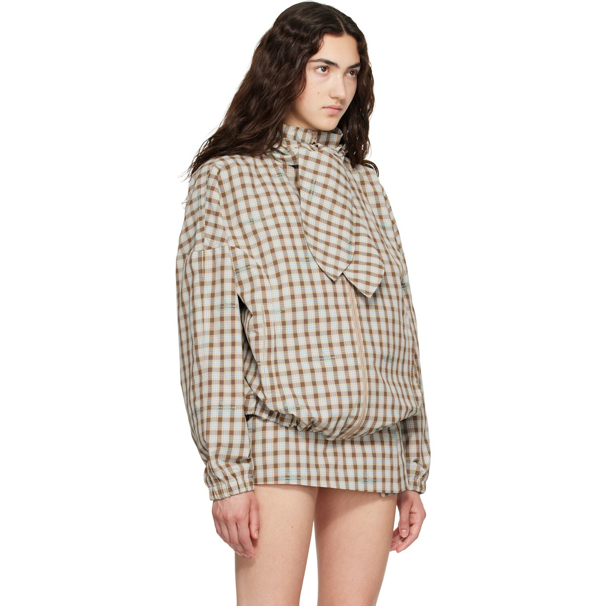 Sandy Liang Beige Eddy Jacket
