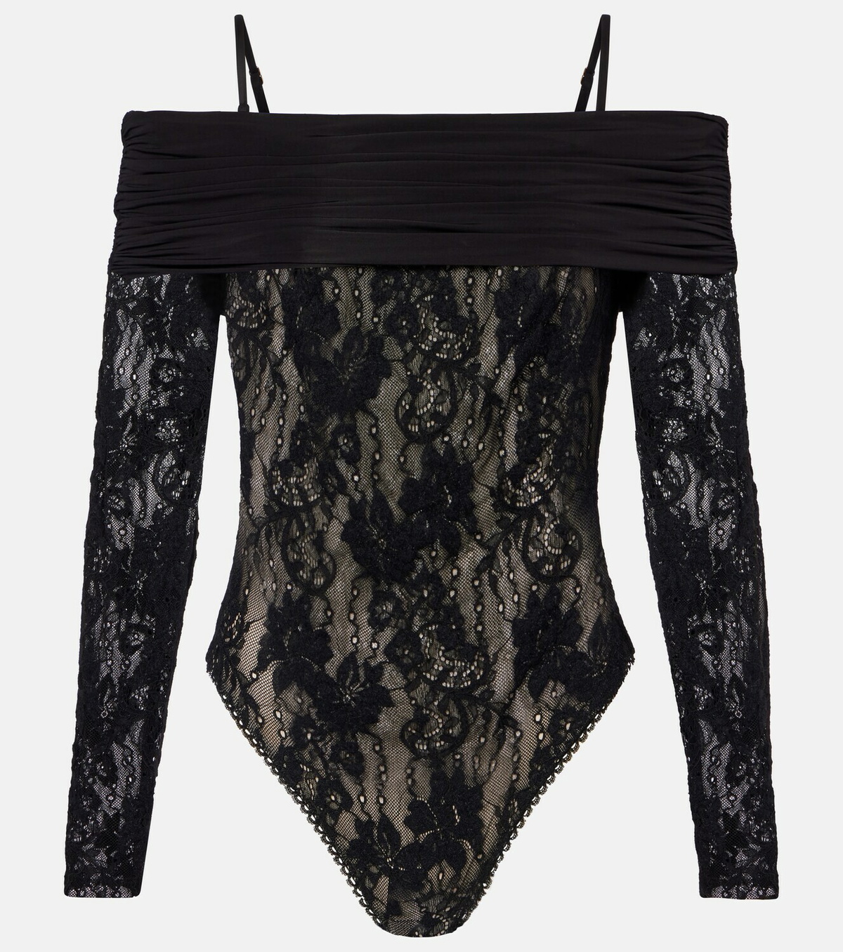 Zimmermann Rebellion off-shoulder lace bodysuit