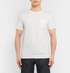 Velva Sheen - Two-Pack Slub Cotton-Jersey T-Shirts - Neutrals