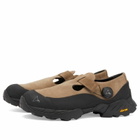 ROA Men's Pala Suede Vibram Sandal in Taupe