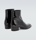 Saint Laurent - Wyatt patent leather ankle boots