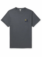 Loewe - Logo-Embroidered Cotton-Jersey T-Shirt - Gray