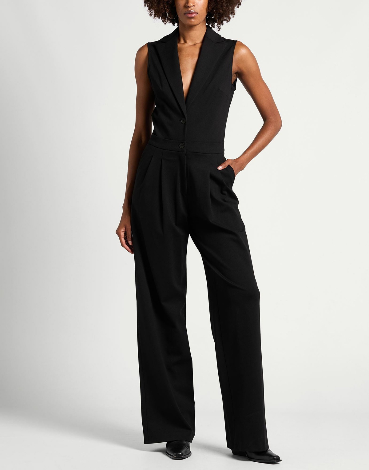 Manila Grace Womens Jumpsuit in Black