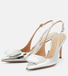 Gianvito Rossi - Jaipur metallic leather slingback pumps