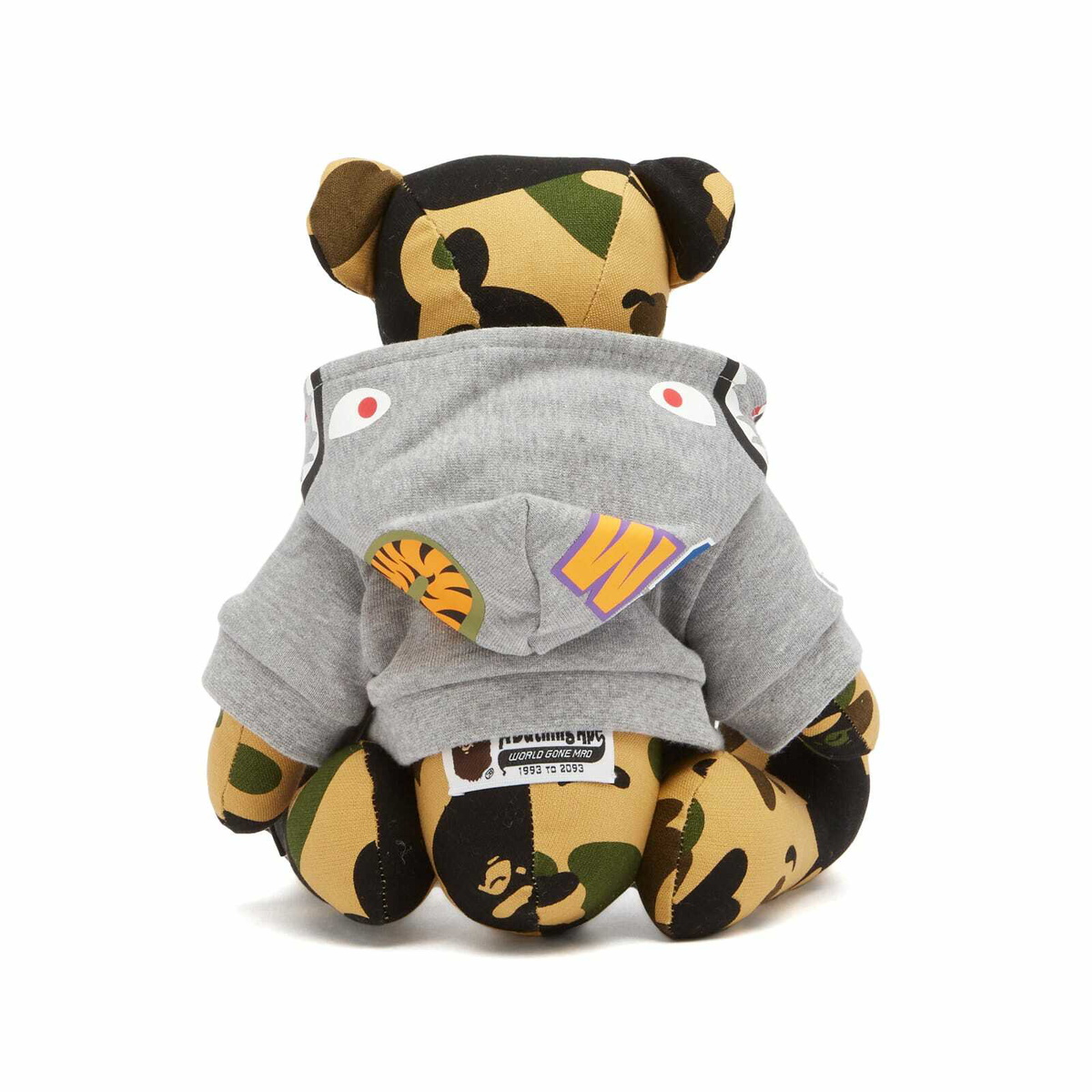 A Bathing Ape Men's 1St Camo Bear Plush Doll 35Cm M in Yellow 