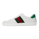 Gucci White Ace Low-Top Sneakers