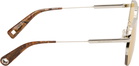 JACQUEMUS Silver La Croisière 'The Aviador' Sunglasses