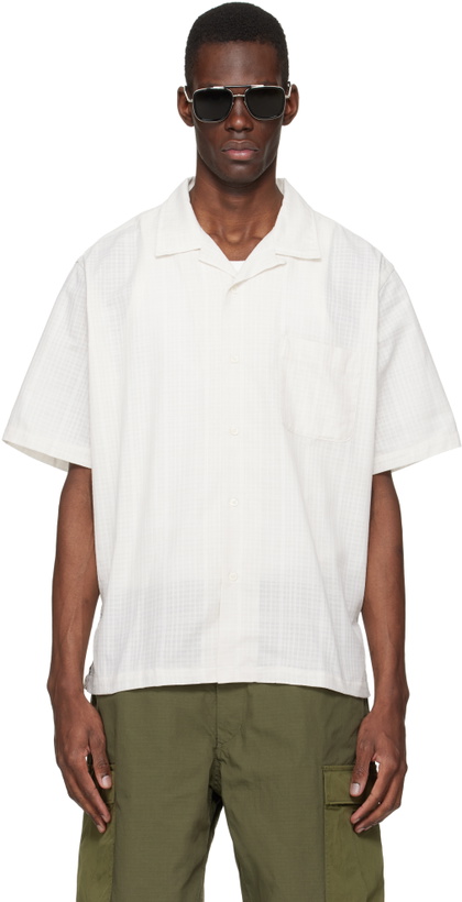 Photo: nanamica Off-White Open Collar Panama S/S Shirt
