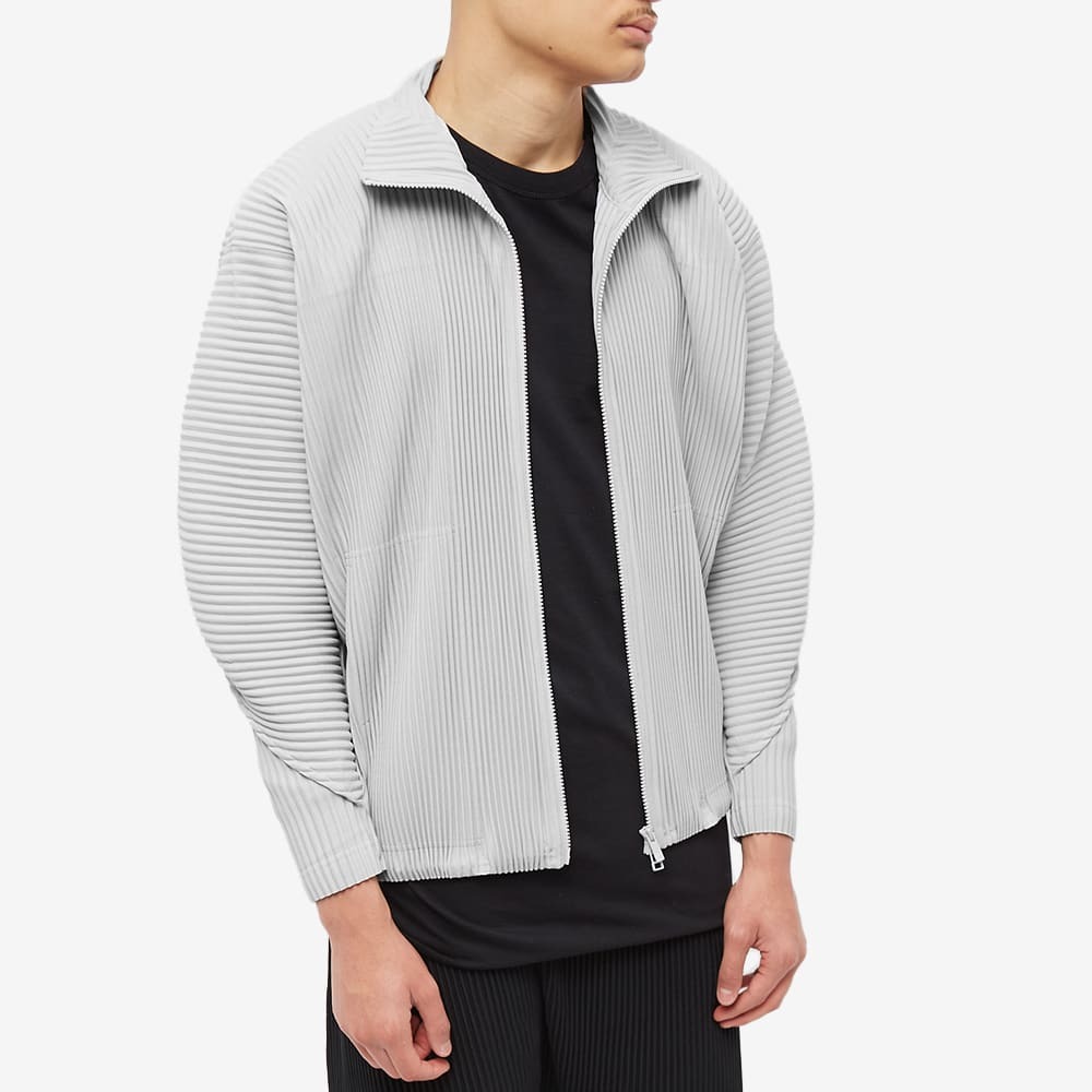 Homme Plissé Issey Miyake Men's Arc Pleated Zip Track Jacket in