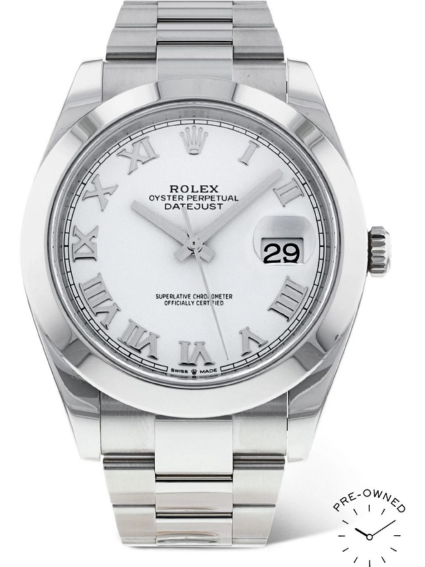 Photo: ROLEX - Pre-Owned 2019 Datejust Automatic 41mm Oystersteel Watch, Ref. No. 126300