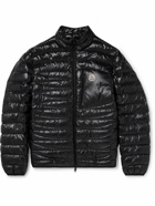 Moncler - Logo-Appliquéd Quilted Nylon Laqué Down Jacket - Black
