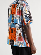 WACKO MARIA - Jean-Michel Basquiat Camp-Collar Printed Woven Shirt - Multi