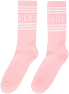 Versace Pink Athletic Socks