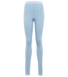 Balmain - Monogram knit leggings