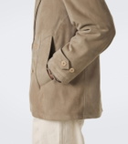 Stòffa Double-breasted suede jacket