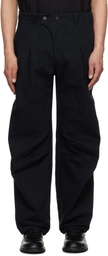 DEVOA Black Baggy Heavy Denim Jeans