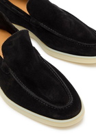 Aurélien Yacht Suede Loafers Black
