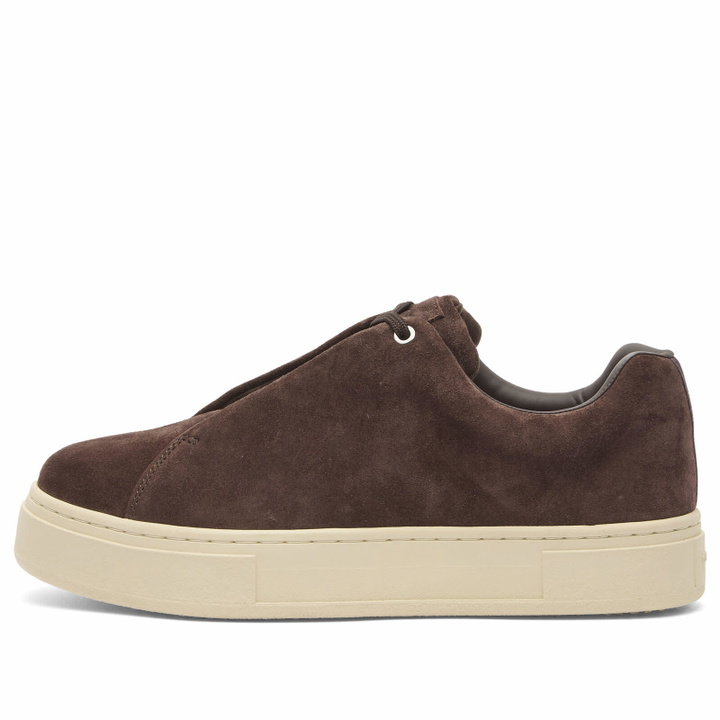 Photo: Eytys Men's Doja Suede Sneakers in Dark Chocolate