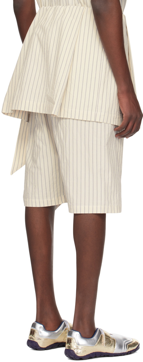 SC103 Off-White Layered Shorts
