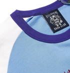 Billionaire Boys Club - Logo-Print Colour-Block Cotton-Jersey T-Shirt - Blue