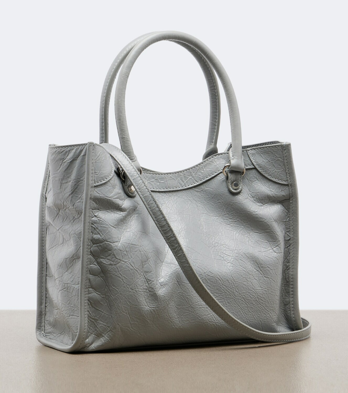 Balenciaga Le City Mini leather top-handle bag