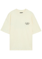 Kidwest Script Logo-print Cotton T-shirt White