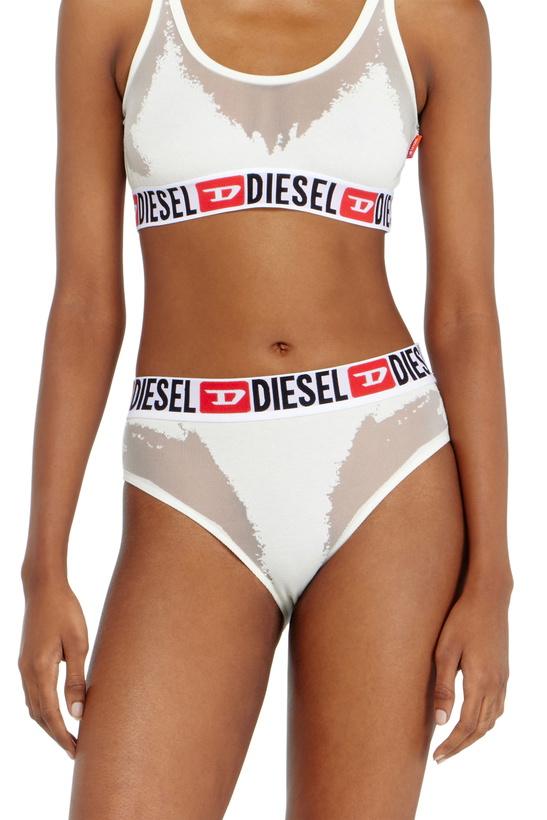 Photo: Diesel Briefs with sheer devoré effect - Panties Womens in White